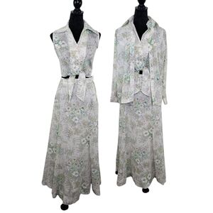Koret California VINTAGE 70'S Cottage 3 Pc Skirt Set 10/12